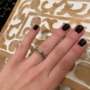 David Yurman X Crossover Ring With 18k Gold Size 7